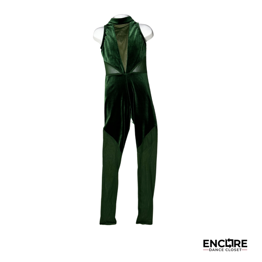 Garden-Inspired Velvet Unitard