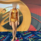 Copper Velvet Leotard with Rhinestone Accents  leotard