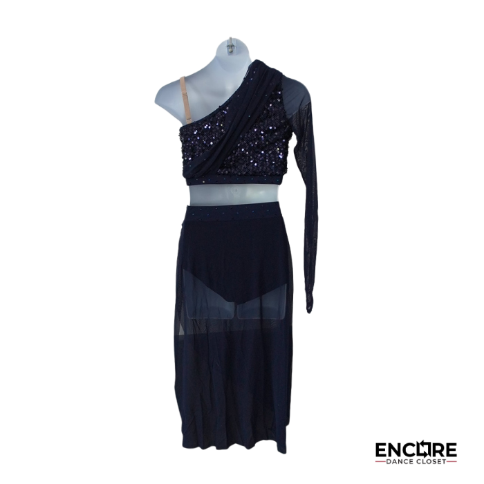 Midnight Navy Contemporary Two-Piece  two piece