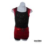 Red Hot Fringe Jazz  biketard