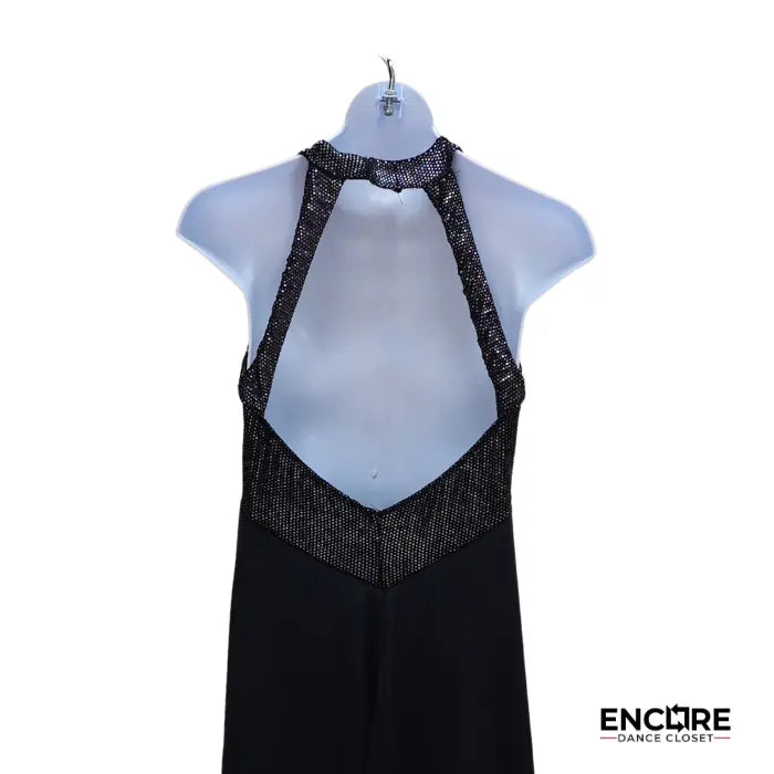 Black Velvet Halter Unitard  unitard