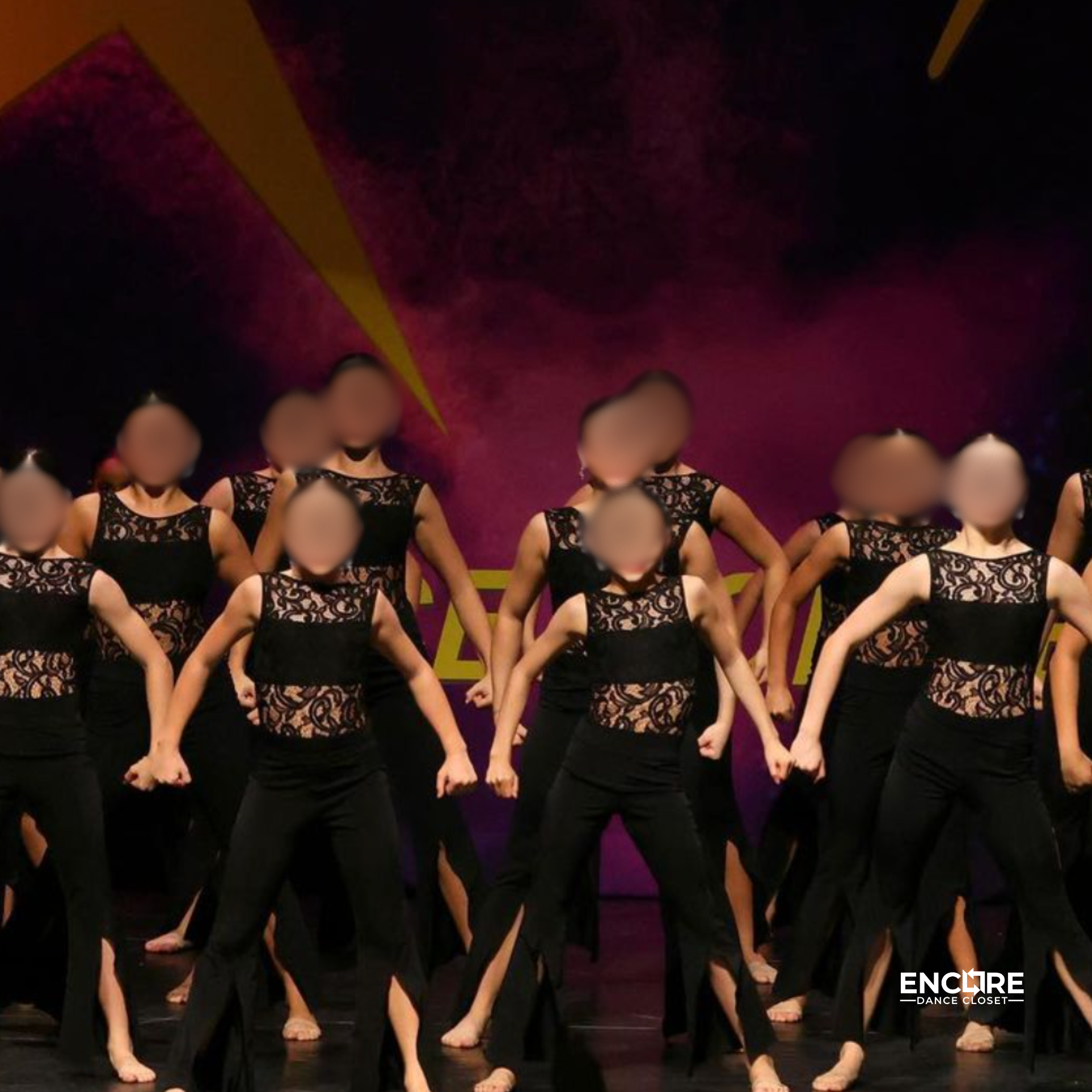 Black Pants and Leo Unitard Illusion Set