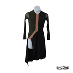Olive & Black Contemporary Dress  dress