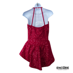 Crimson Spark Halter Sequin Dance Costume  leotard
