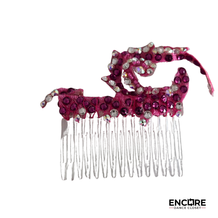 Hot Pink Illusion Rhinestone Leotard