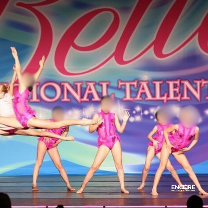 Playful Metallic Pink Leotard