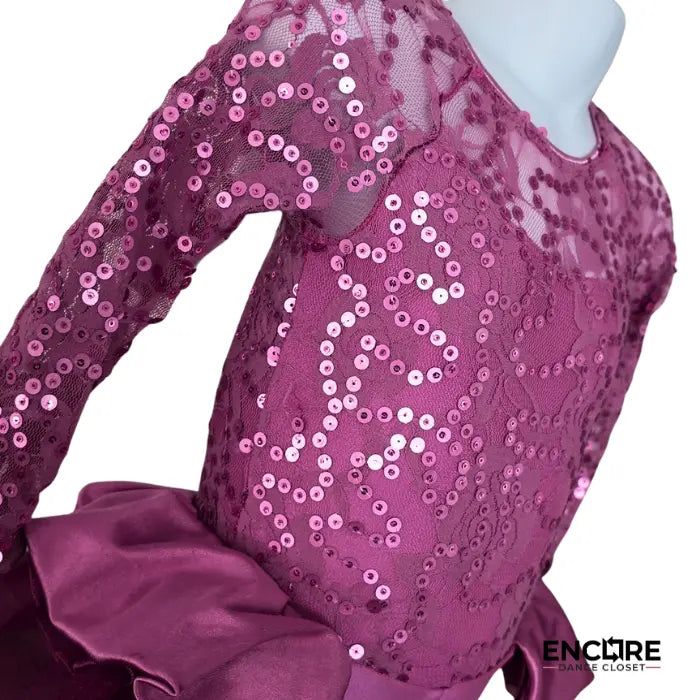 Sequin & Lace Elegance Biketard  biketard