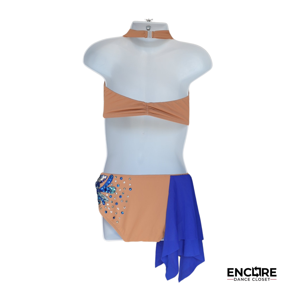 Blue Blossom Nude Two-Piece