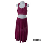 Berry Mesh Lyrical Set  two piece