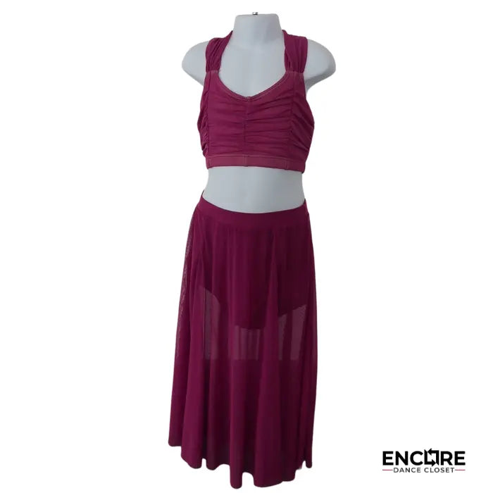 Berry Mesh Lyrical Set  two piece