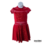 Crimson Heart Sequin Dress  dress