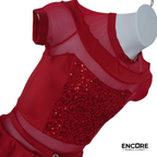Crimson Heart Sequin Dress  dress