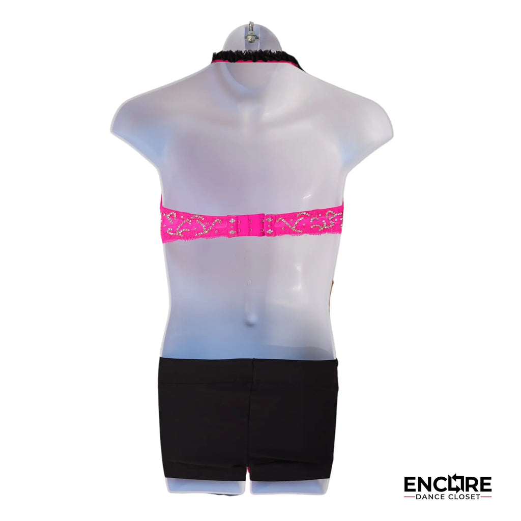 Pink Rhinestone Showstopper  two piece