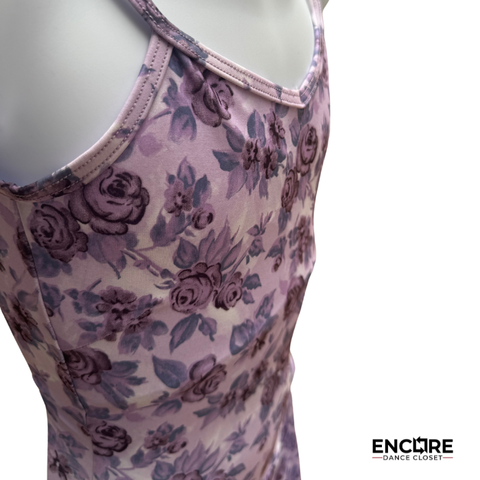 Lavender Bloom Leotard Dress