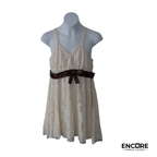 Ivory Lace Lyrical Dress with Satin Ribbon  dress