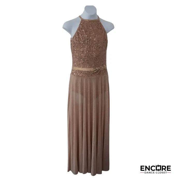 Golden Glow Elegance  dress