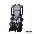 Black Tulle and Leatherette Layered Costume  dress