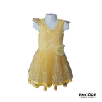 Yellow Lace Character Costume with Floral Accent  dress