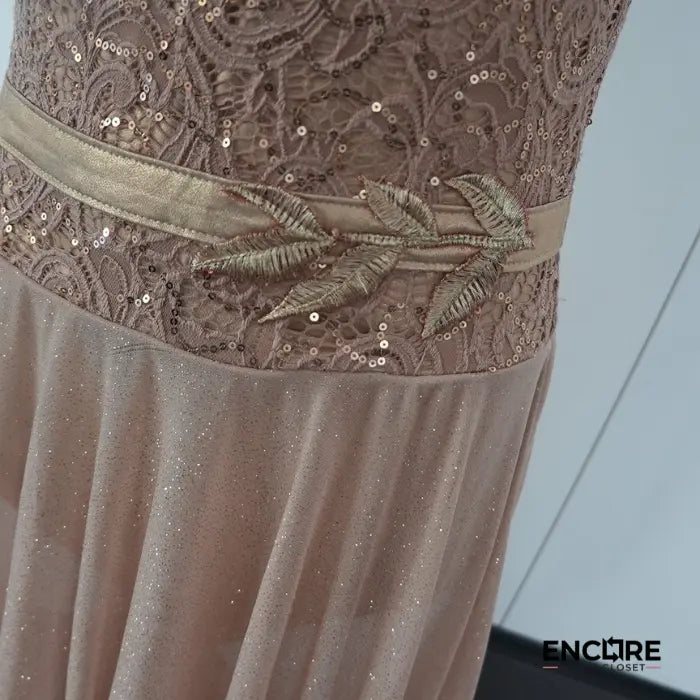 Golden Glow Elegance  dress