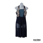 Navy Floral Lace Lyrical Dress  dress