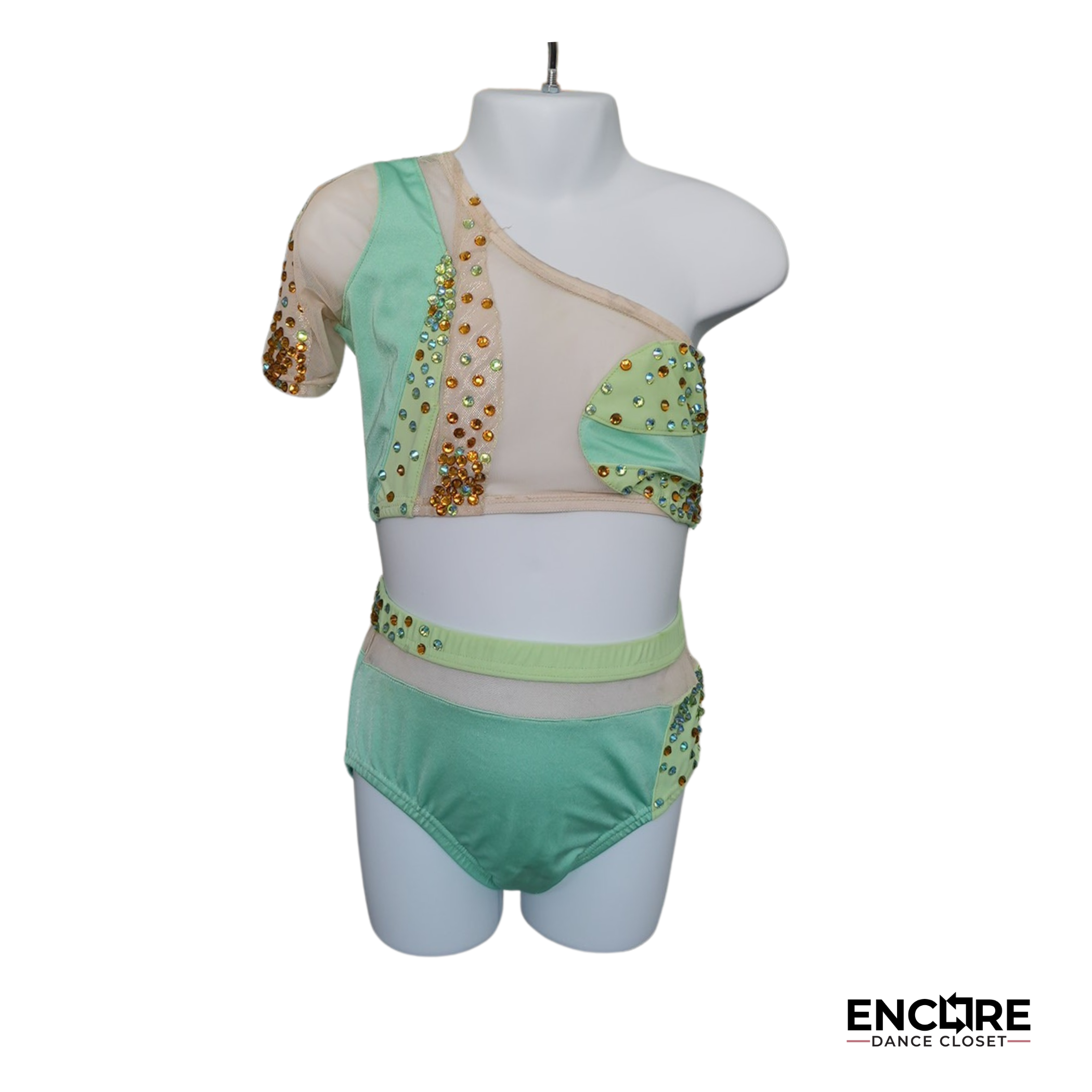 Geometric Seafoam Lyrical Costume - Encore Dance Closet