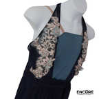 Navy Floral Lace Lyrical Dress  dress