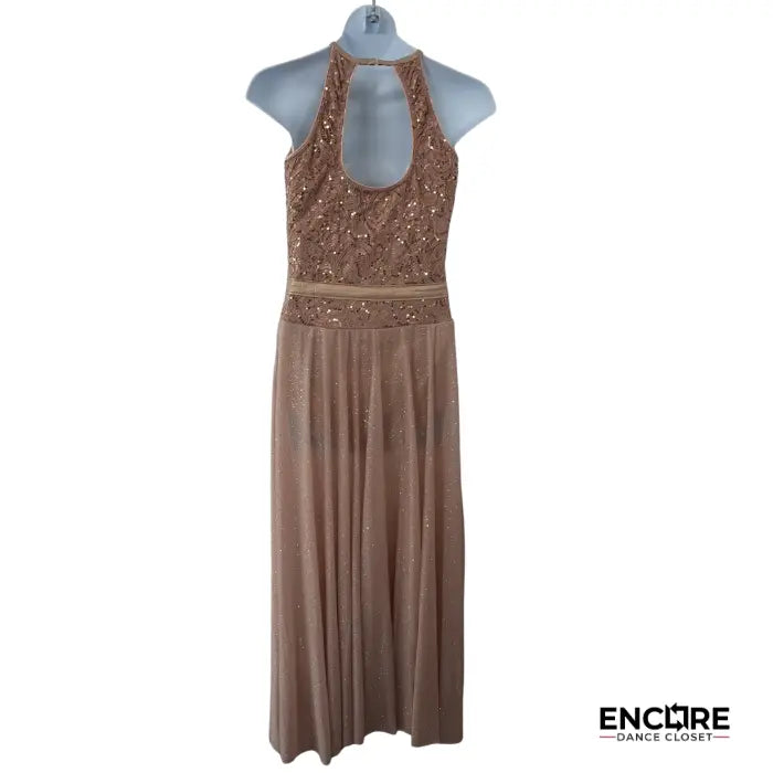 Golden Glow Elegance  dress