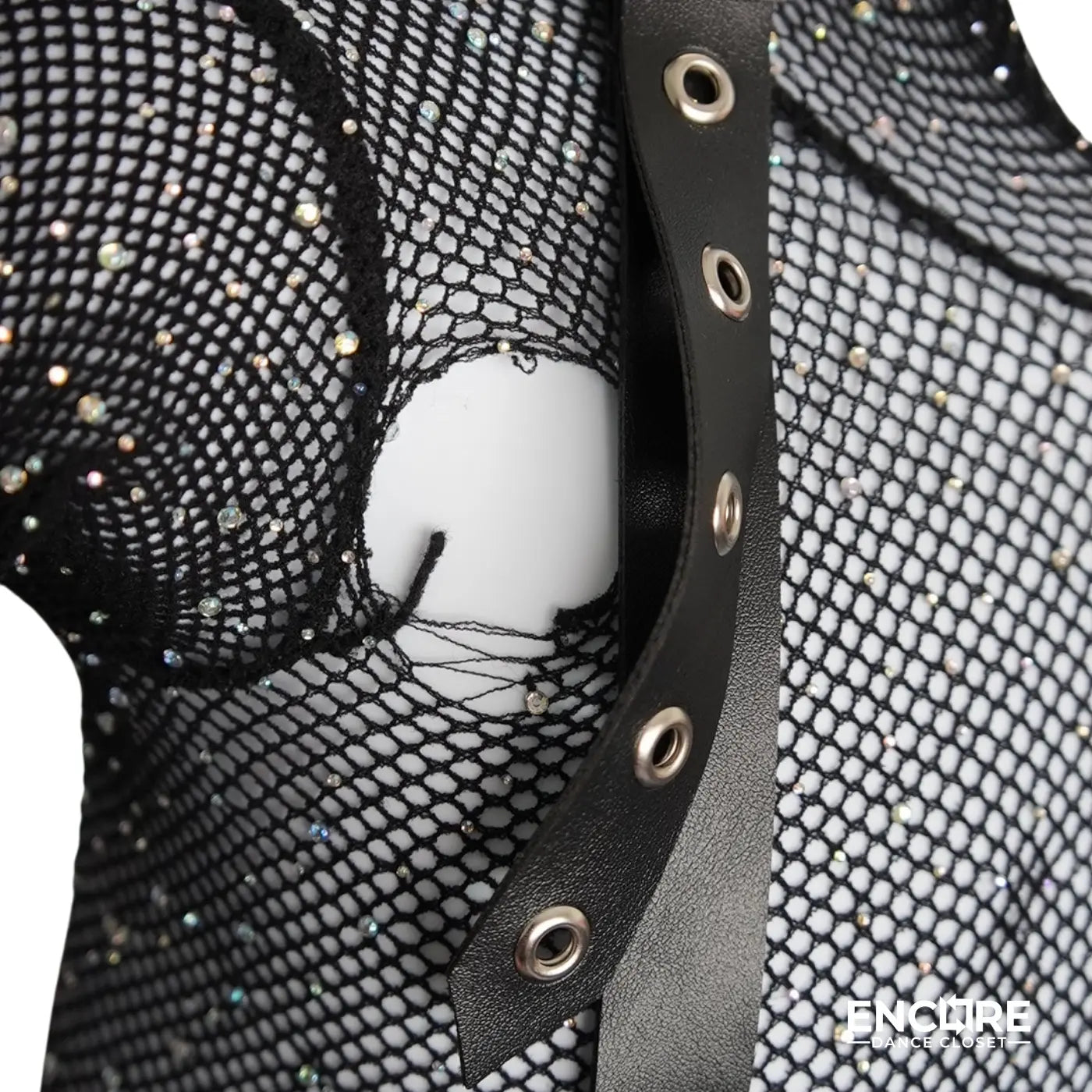 Black Tulle and Leatherette Layered Costume  dress