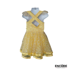 Yellow Lace Character Costume with Floral Accent  dress