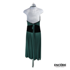 Emerald & Black Ballroom-Style Dress  dress