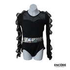 Midnight Edge Contemporary Leotard  leotard