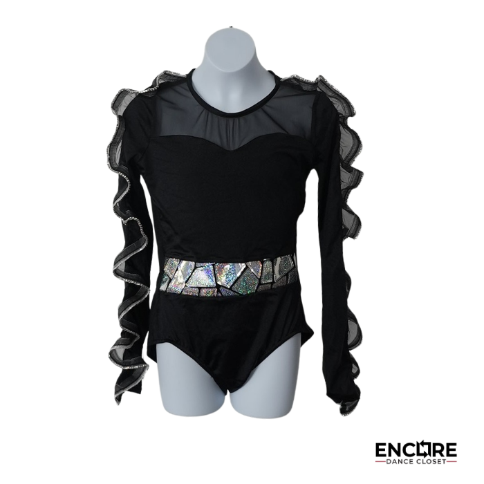 Midnight Edge Contemporary Leotard  leotard