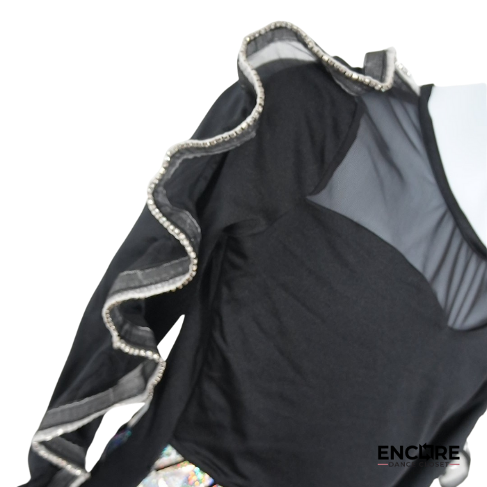 Midnight Edge Contemporary Leotard  leotard