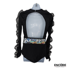 Midnight Edge Contemporary Leotard  leotard