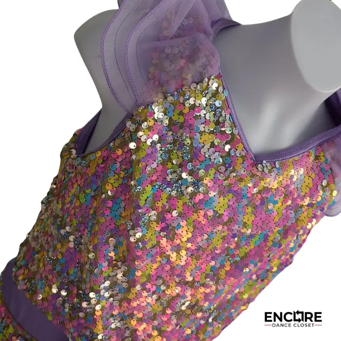 Confetti Sparkle Romper  biketard