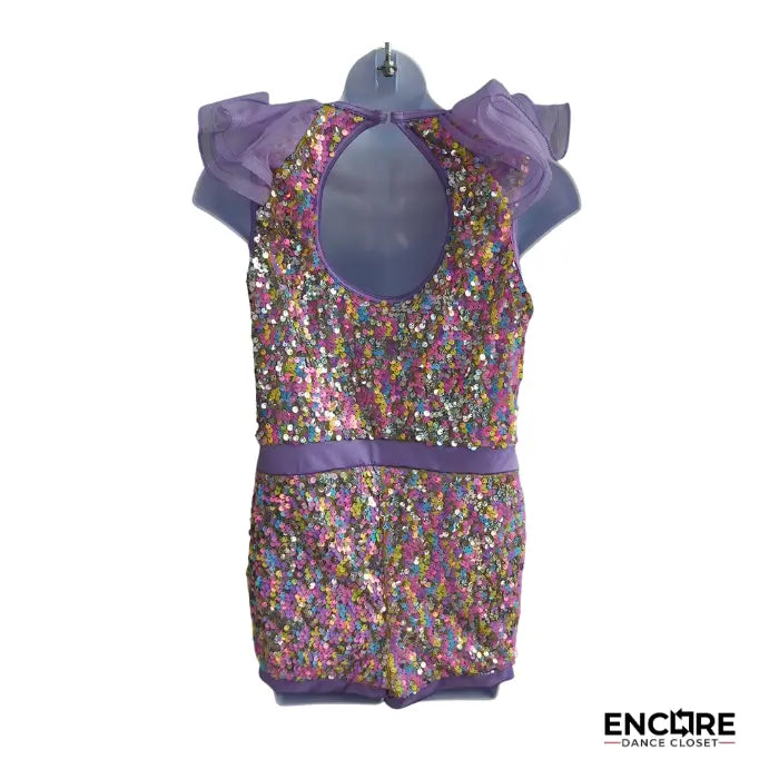 Confetti Sparkle Romper  biketard