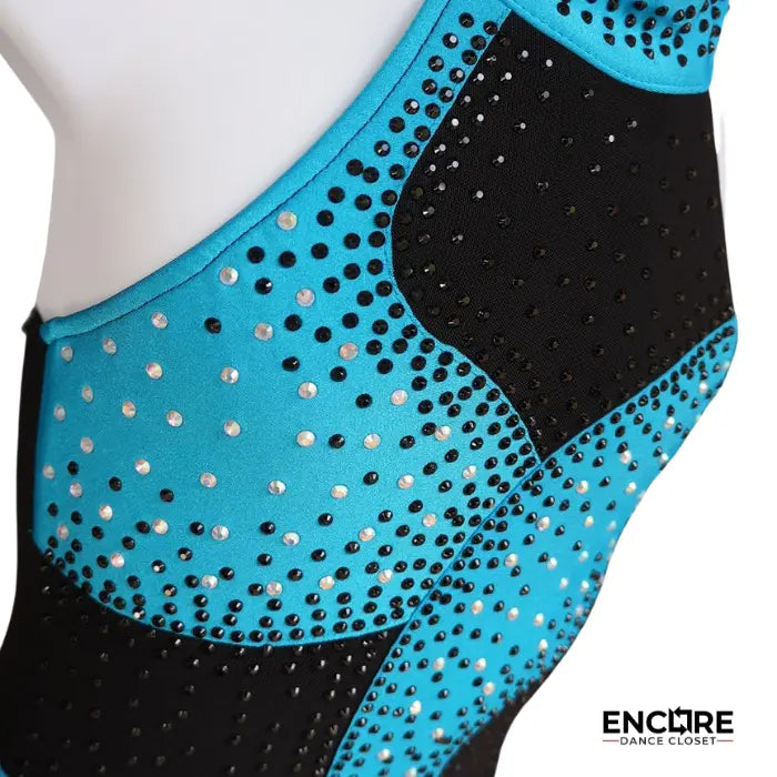 Turquoise Sparkle Leo (Copy)  leotard