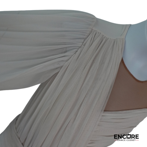 Champagne Drape  leotard