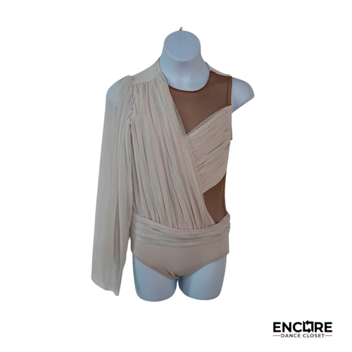 Champagne Drape  leotard