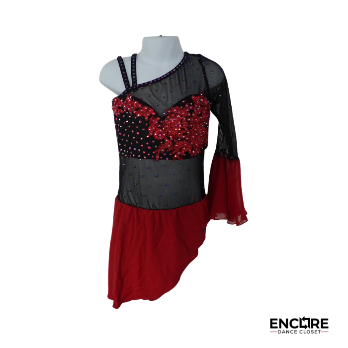 Crimson Bloom  leotard