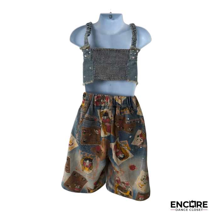 Denim Rebellion  two piece