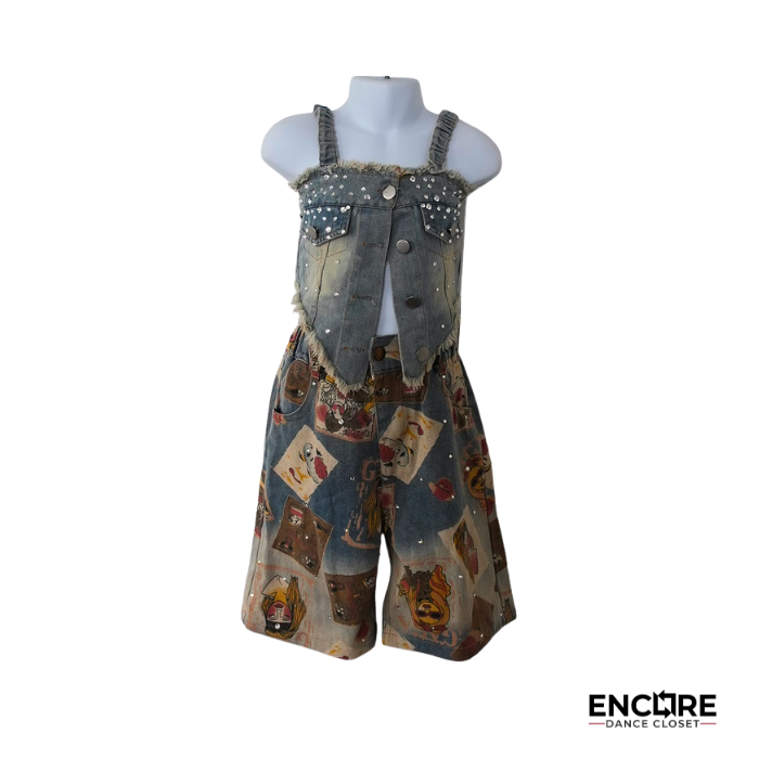 Denim Rebellion  two piece