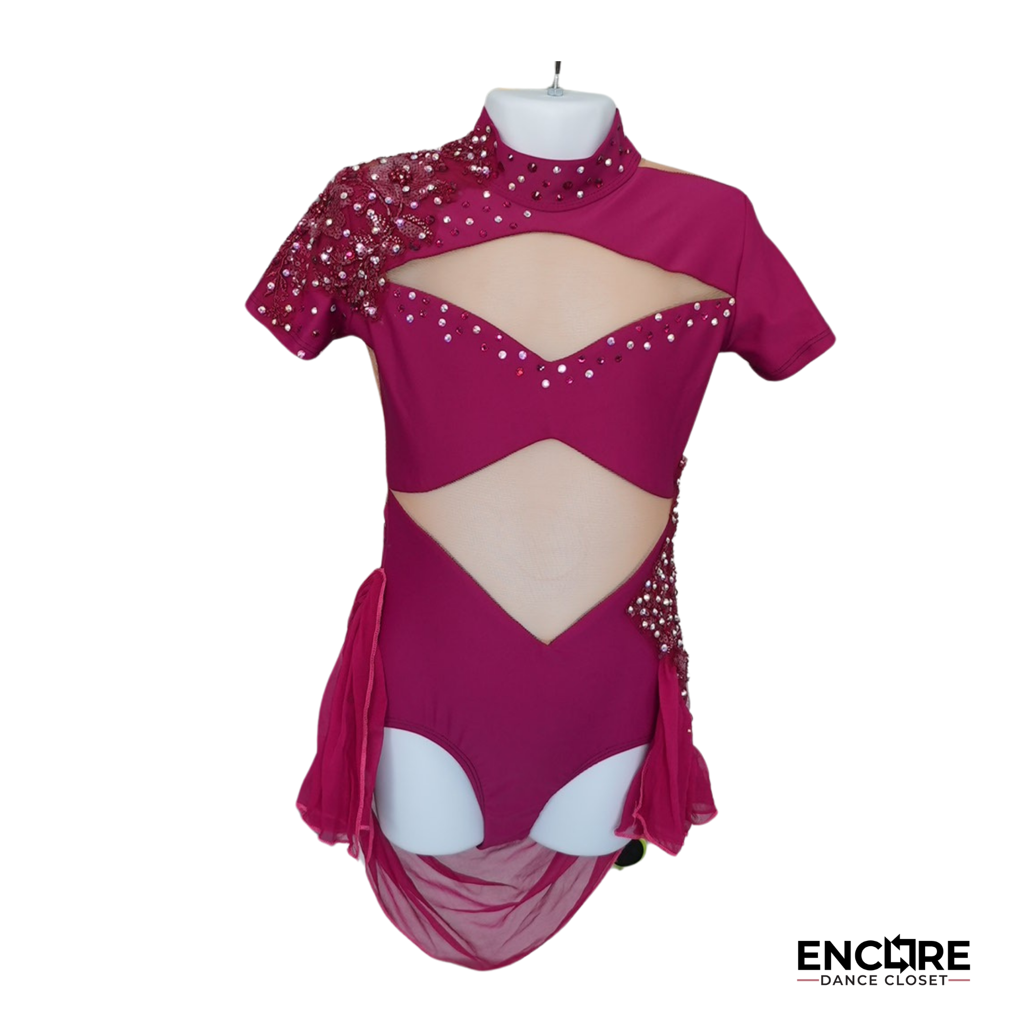 Deep Pink Lyrical Leotard - Encore Dance Closet