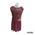 Plum Rosette  dress