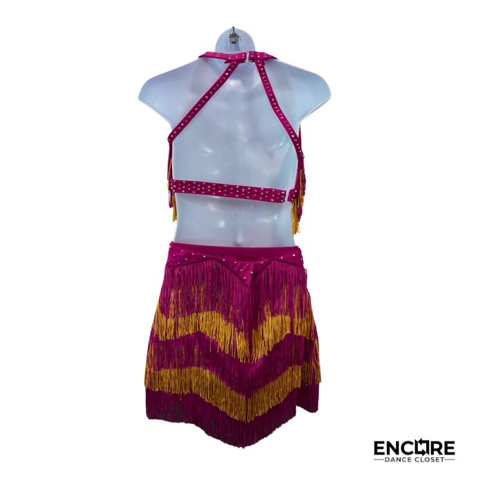 Fuchsia Fringe  two piece