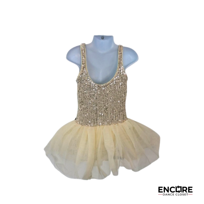 Golden Bloom Tutu  dress