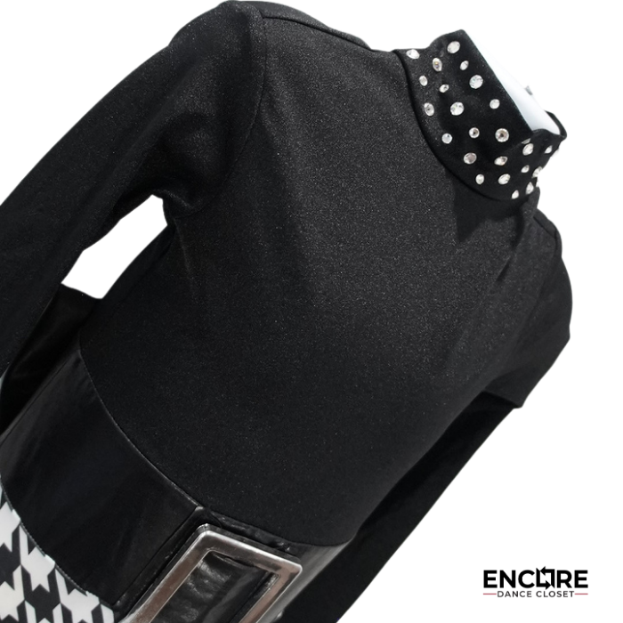 Houndstooth Edge  leotard