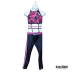 Strappy Pink Unitard  unitard