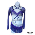 Blue and Silver Dazzling Two-Piece  two piece