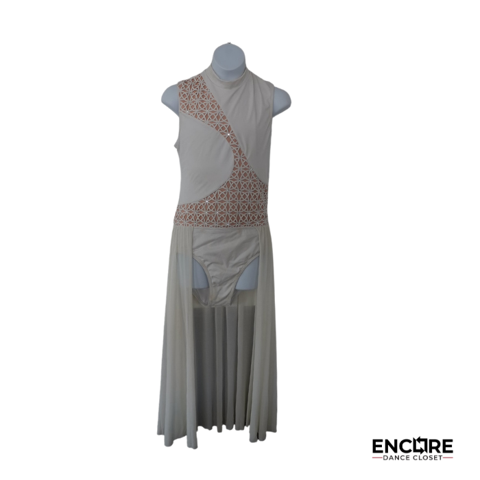 Ivory Lattice  leotard